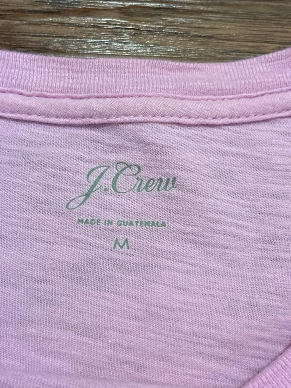 J. Crew Pink Tee with Navy 'Sul Mare A Capri' Graphic
